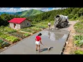 Lagu TIMELAPSE -- Build Road From Gate To House, The Girl Build Dream Farm from Start to Finish