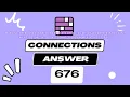 Connections hints clues and answers on Thursday June 26 2025