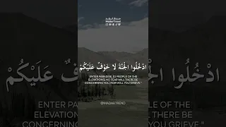سورة الأعراف   ادخلوا الجنة لاخوف عليكم   عبدالله الموسى   مدار ترند            دندنها