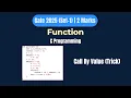GATE 2025 C Programming PYQ Output Prediction with Complete Dry Run