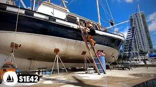 THANKSGIVING Sailboat Refit Projects – Bluewater Sailboat Refit – Project Boat Dawn Hunter