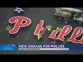 New Phillies signage being installed at Citizens Bank Park