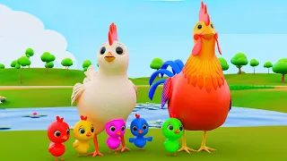Con Gà Trống - Nhạc Thiếu Nhi - Đàn Gà Trong Vườn - Hoạt Hình Con Gà Vui Nhộn