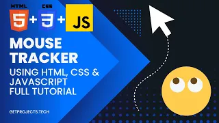 Create a Cursor Tracker using HTML CSS and JavaScript Full Tutorial