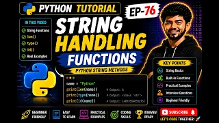 String Handling Function Ep-76