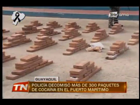 Policía decomisó más de 300 paquetes de cocaína en el puerto marítimo