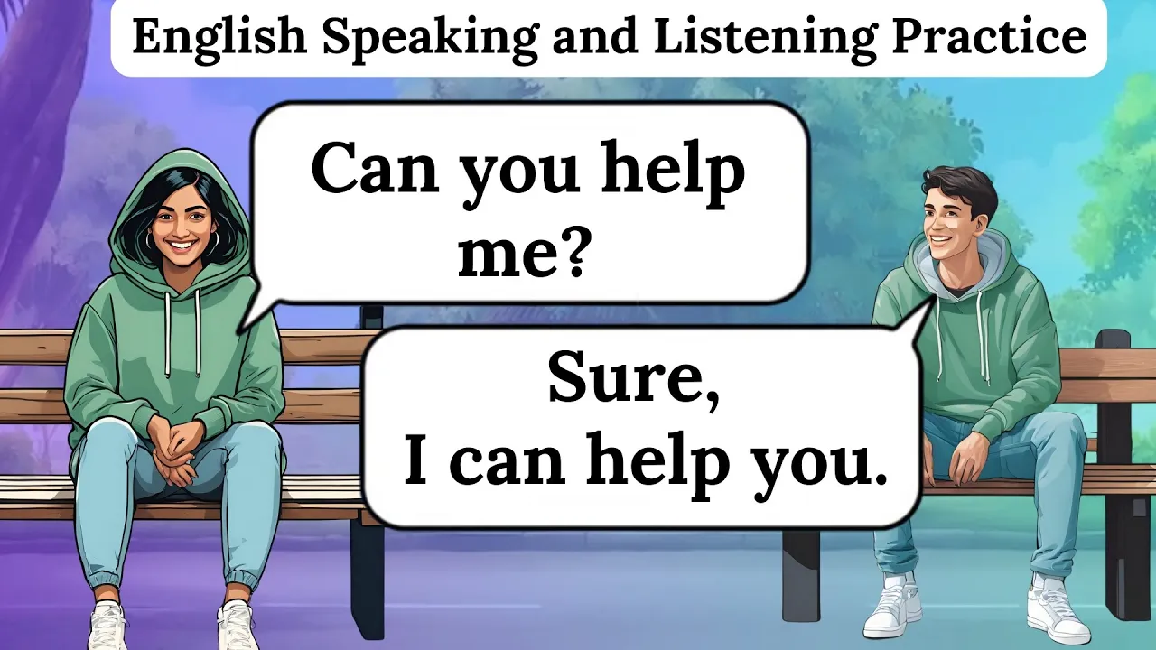 Outline Video Simple English Conversation Practice | Listening and Speaking for Beginners | Better English for You