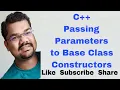 C Passing Parameters to Base Class Constructors Passing values to base class constructor in C