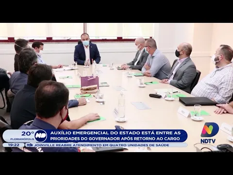 Auxílio emergencial do estado está entre as prioridades do governador após retorno ao cargo