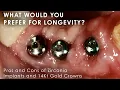 What would you prefer for Longevity Pros and Cons of Zirconia Implants and 14Kt Gold Crowns