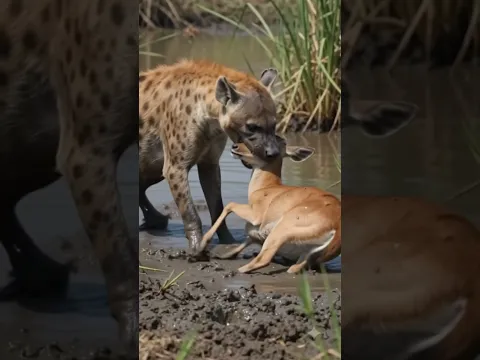 Savage Hyena Hunt Caught on Camera 🐺