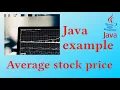 Average stock price - Java example
