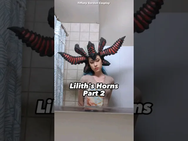 Part 2: Making Horns for Lilith Cosplay! #diablo #cosplay #gaming