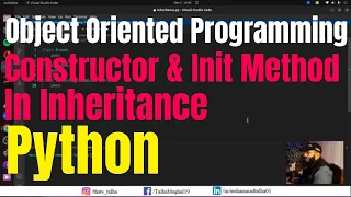 Constructor Init Method in Inheritance Object Oriented Programming