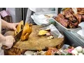 Hong Kong Street Food The Quick Lunch Boxes of Chopped Chickens and Pork Seen Around Wan Chai