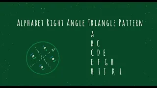 102 Alphabet Right Angle Triangle Pattern without any pre-defined method using while loop in Python