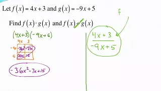 Multiplying and dividing functions