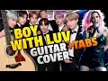 BTS – Boy With Luv (fingerstyle guitar cover with tabs, chords and midi)