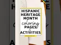 Hispanic Heritage Month Coloring Pages Workbook