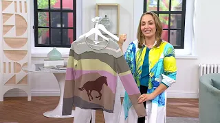 Coldwater Creek Lone Stallion Pullover Sweater on QVC