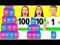 Download Lagu 100 Lagen Voedsel Uitdaging | Grappige Keuken Oorlog RaPaPa Challenge