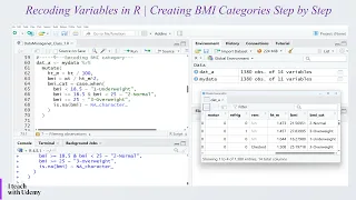 Recoding Variables in R Creating BMI Categories Step by Step