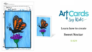 SWEET NECTAR S-029 ART CARDS BY KIDS FOLLOW ALONG ART INSTRUCTIONS