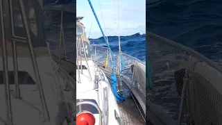 Glad this one’s behind us! We are approaching the cape of D’ Ambre Madagascar! Link in comments 🌊