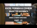 Part 21 Microsoft Excel Formula Course - dmax and dmin function in excel with Examples
