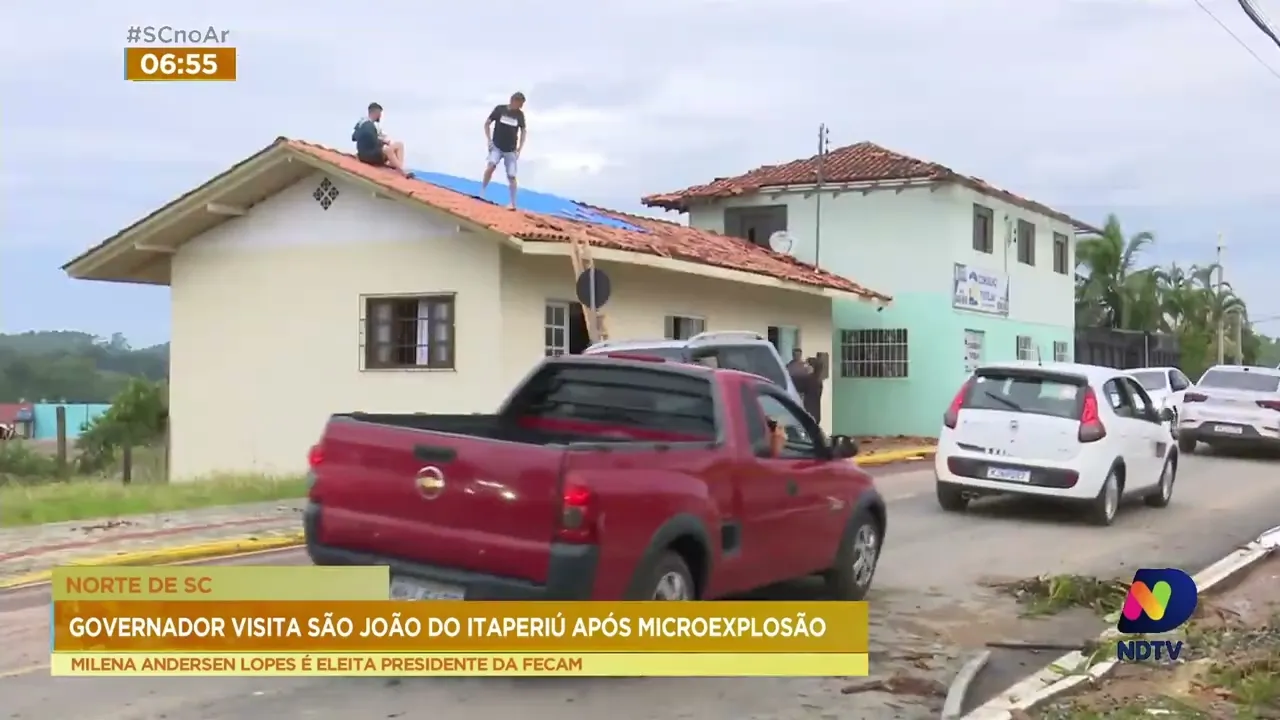 São João do Itaperiú decreta situação de emergência após fenômeno da 'microexplosão'