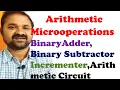 Arithmetic Microoperations 4 bit Binary Adder Subtractor Incrementer Arithmetic Circuit