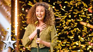 GOLDEN BUZZER Loren Allred Shines Bright With Never Enough Auditions BGT 2022 