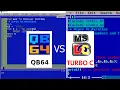 How To Write Programs in QBasic and C Language QB 64 Turbo C SEE Practice
