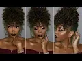 15 BRAIDLESS CROCHET HIGH PUFF TUTORIAL UPDO NATURAL HAIRSTYLE EASY PINEAPPLE UPDO TASTEPINK