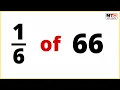 of 66 One-sixth of 66 Fraction of a number