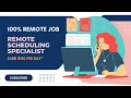 EARN 120 PER DAY AS A PATIENT SCHEDULING SPECIALIST WORK FROM HOME JOB NO DEGREE REQUIRED