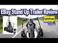 EBay Folding Stand Up Motorcycle Trailer Review