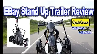 EBay Folding Stand Up Motorcycle Trailer Review