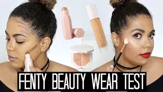 Fenty Beauty Wear Test Foundation Match Stix and Highlighter samantha jane