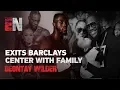 Deontay Wilder Exits Barclays Center With Girlfriend Telli Swift Kids