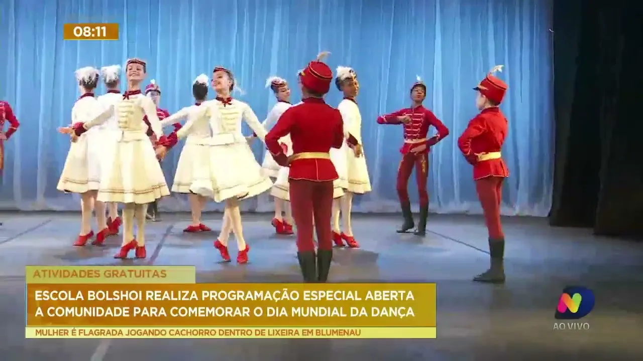 Dia Mundial da Dança: Escola Bolshoi de Joinville tem programação gratuita; confira