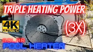 Solar Heater For Pool - DIY Water Heater 3X Triple Heating Power How To And Setup