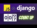 How to count up objects in Django and Javascript Dynamic counter triggered on scroll