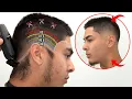 How To Fade SPIKY Hispanic Hair Step by Step Mid Fade Barber Tutorial ASMR
