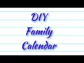 DIY Family Calendar using Walgreens Pic Collage