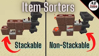 Minecraft Easy Auto Item Sorters Stackable and Non Stackable Item Java