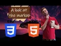 Lesson 69 A look at the markup HTML for beginners
