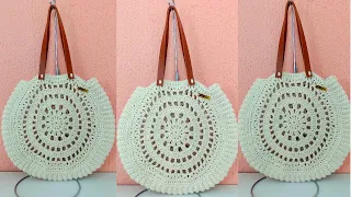Bolsa  de  Crochê  Cesta/ bolsa de praia  Passo a Passo Crochê do Oscar