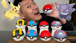 如何做出可以吃的寶可夢球！How to make edible Pokémon Ball！