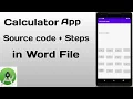 Calculator App How to Create a Simple Calculator Android App Using Android Studio IT Project